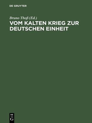 cover image of Vom Kalten Krieg zur deutschen Einheit